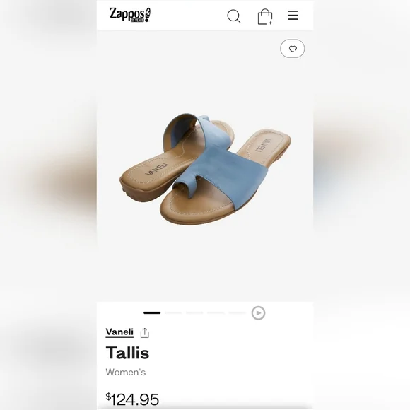 VANELI Tallis JEANS Denim Leather Sandal, NIB - Picture 10 of 10